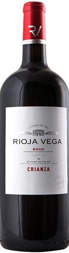 RIoja Vega Crianza Magnum fles 1,5 Liter in een luxe geschenkverpakking